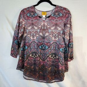 Women's Paisley Print Top